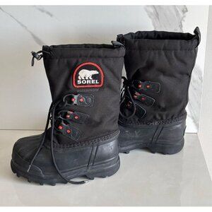 Sorel Glacier XT Womens Insulated Waterproof Mid Calf Pac Boots Black Sz USA 1